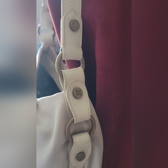 Simply Vera Wang Handbag Purse Ivory Shoulder Saddle Hand Bag - Picture 5 of 6